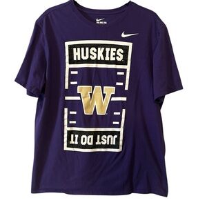 Nike Washington Huskies Purple T-Shirt XL EUC